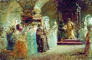 Konstantin Makovsky The Bride-show of tsar Alexey Michailovich Sweden oil painting artist